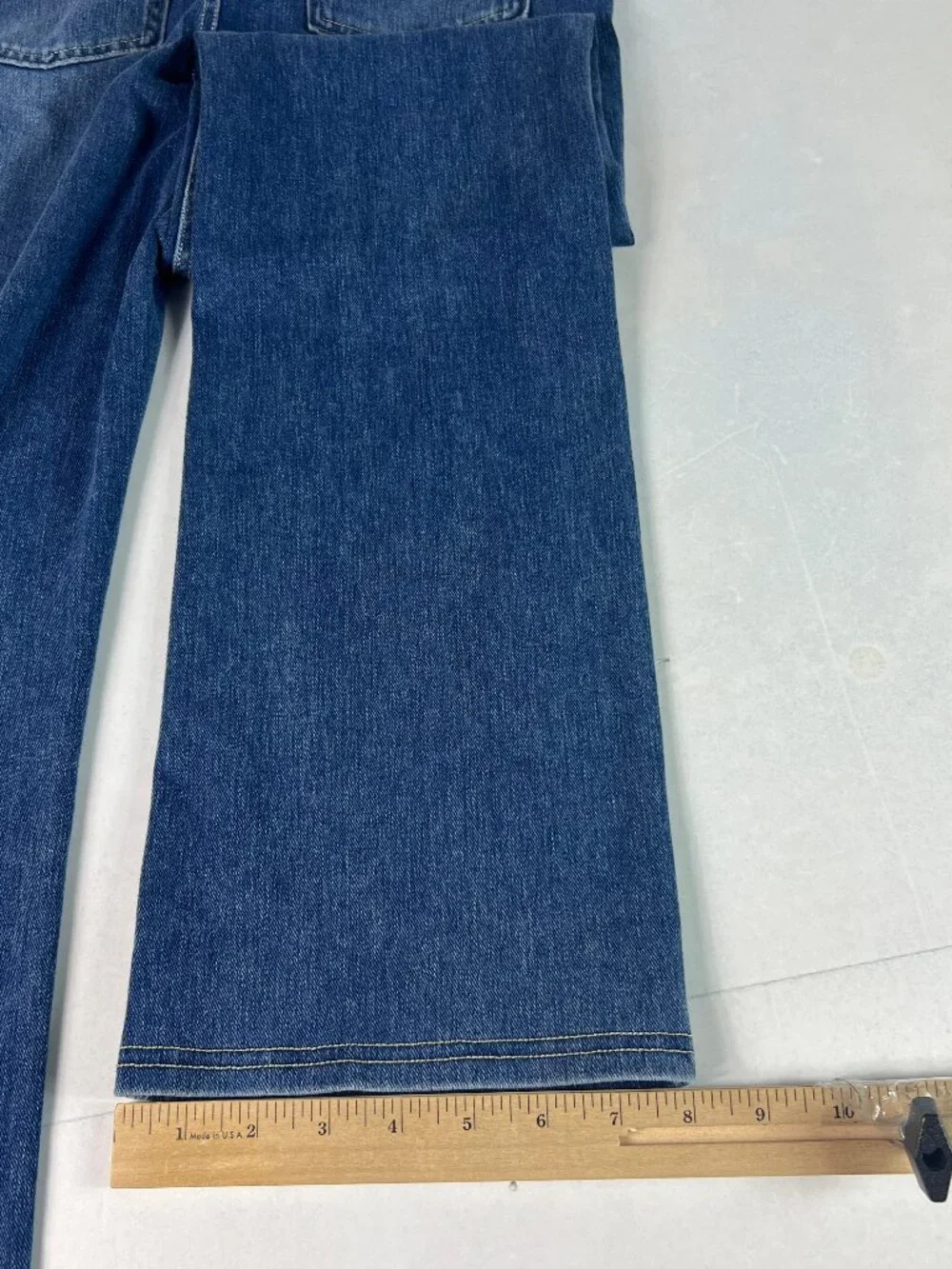 Halara Flex Jeans Women's 27x29* High Rise Boot Cut Blue Stretch Denim Tag M